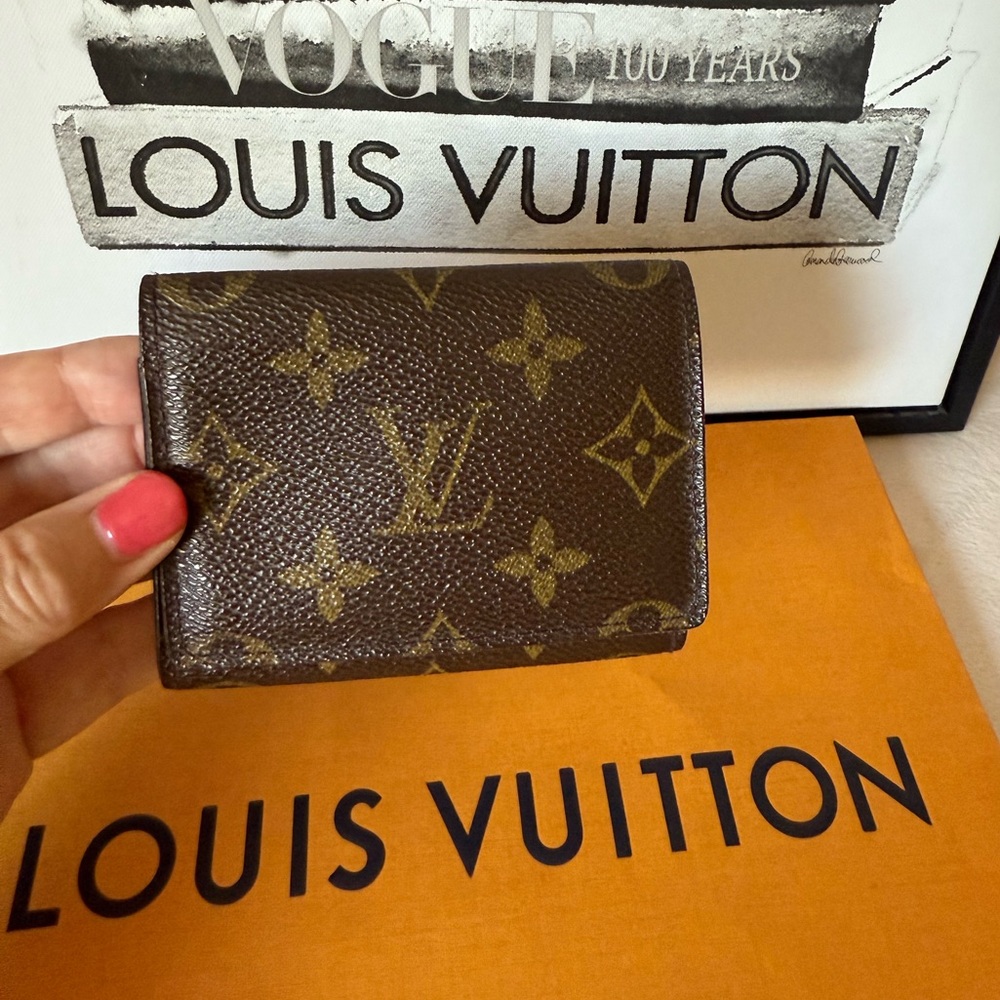 Louis Vuitton Brown Monogram Card Case Mini Wallet - Picture 4 of 16